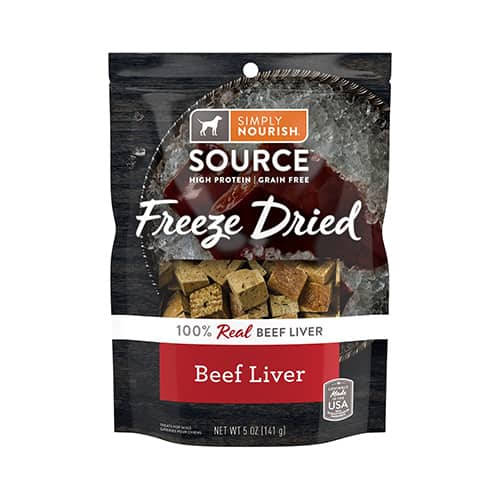 Simply Nourish Beef Liver Grain Free Freeze Dried Dog Treats 1