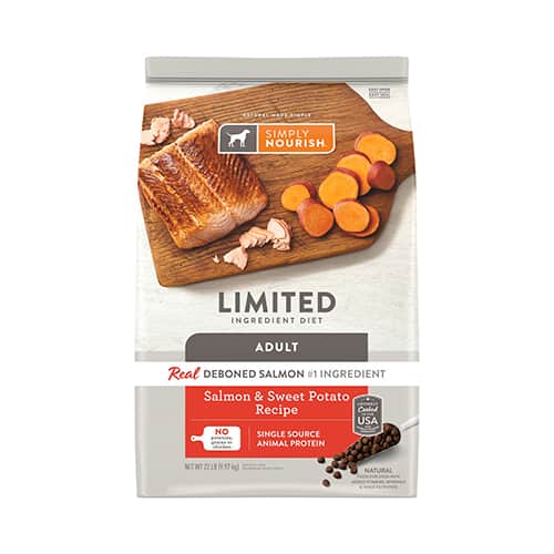 Simply Nourish Limited Ingredient Diet Salmon Sweet Potato Recipe Dry Dog Food 1