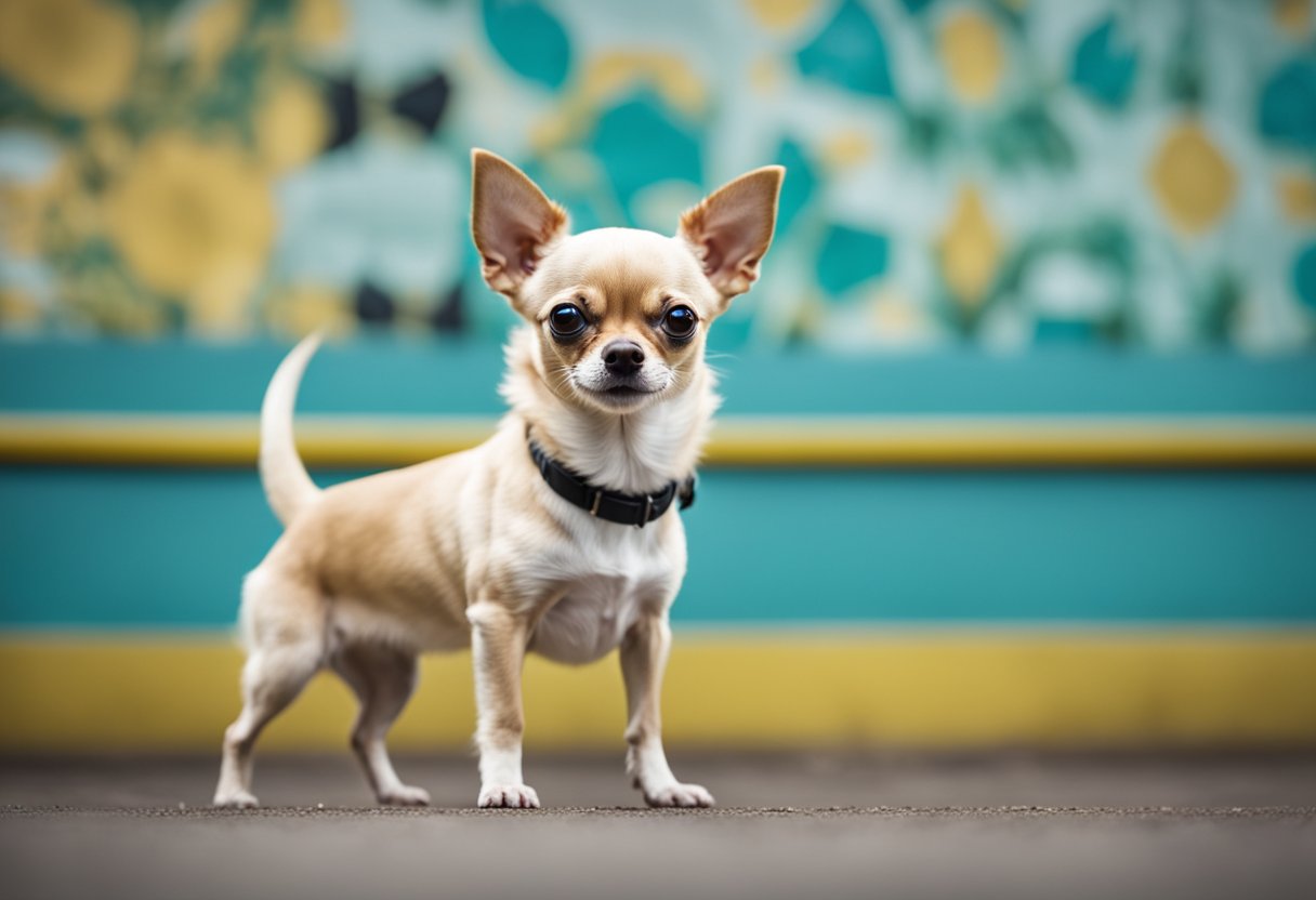 Image 1 A Chihuahua Stands Alert With Pointed Ears, Small Body, And Big Eyes. It Is Lively, Curious, And Confident, With A Smooth Coat And Various Color Patterns